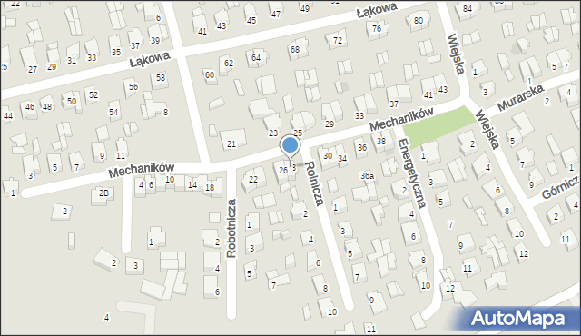 Suwałki, Mechaników, 28, mapa Suwałk