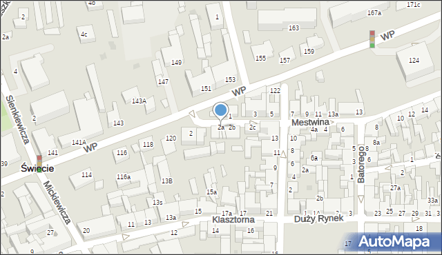 Świecie, Mestwina, 2a, mapa Świecie