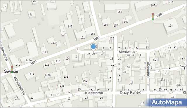 Świecie, Mestwina, 2b, mapa Świecie