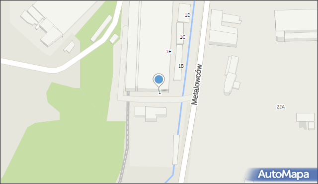Świętochłowice, Metalowców, 1, mapa Świętochłowice