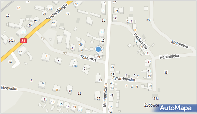 Szczecin, Mechaniczna, 19, mapa Szczecina