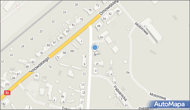 Szczecin, Mechaniczna, 2e, mapa Szczecina