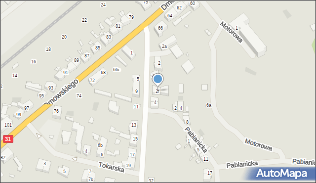 Szczecin, Mechaniczna, 2f, mapa Szczecina