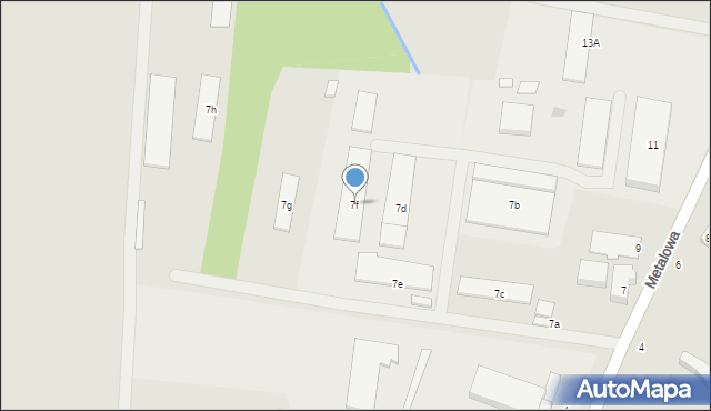 Szydłowiec, Metalowa, 7f, mapa Szydłowiec