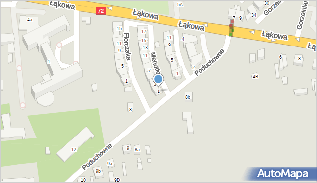 Turek, Mehoffera Józefa, 1, mapa Turka