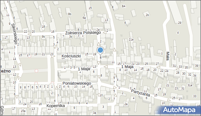 Wąbrzeźno, Mestwina, 6, mapa Wąbrzeźno