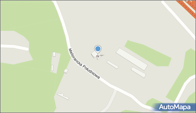 Wrocław, Meliorancka, 64, mapa Wrocławia