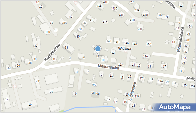Wrocław, Meliorancka, 8, mapa Wrocławia