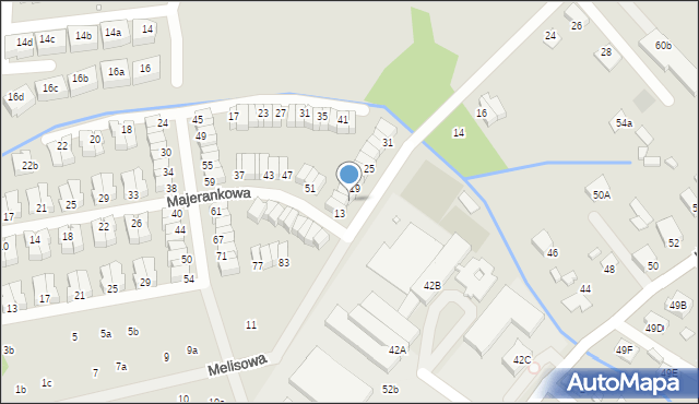 Wrocław, Melisowa, 17, mapa Wrocławia