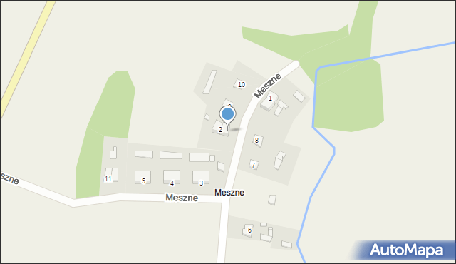 Zachełmie, Meszne, 2/1, mapa Zachełmie