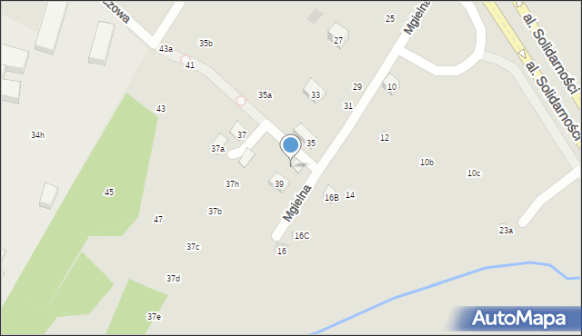 Lublin, Mgielna, 39a, mapa Lublina