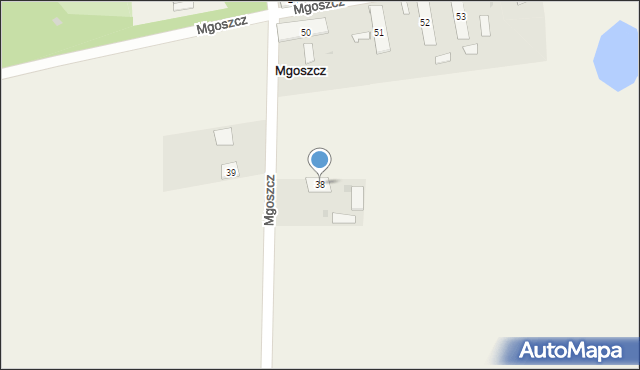 Mgoszcz, Mgoszcz, 38, mapa Mgoszcz