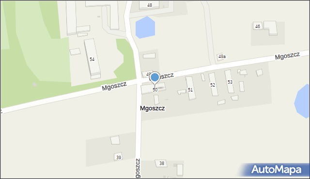 Mgoszcz, Mgoszcz, 50, mapa Mgoszcz