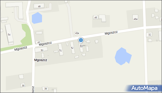 Mgoszcz, Mgoszcz, 53, mapa Mgoszcz