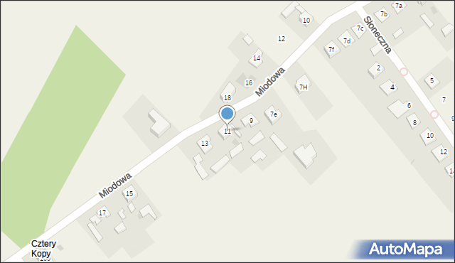 Aleksandria Druga, Miodowa, 11, mapa Aleksandria Druga