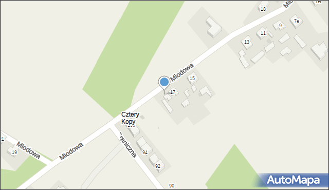 Aleksandria Druga, Miodowa, 17b, mapa Aleksandria Druga