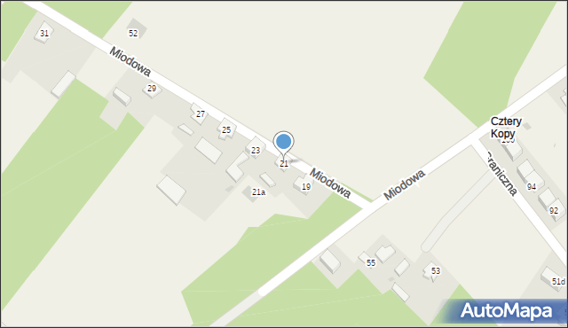 Aleksandria Druga, Miodowa, 21, mapa Aleksandria Druga