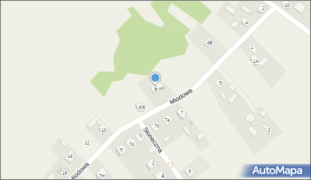 Aleksandria Druga, Miodowa, 6, mapa Aleksandria Druga