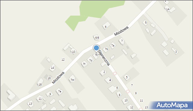 Aleksandria Druga, Miodowa, 7c, mapa Aleksandria Druga