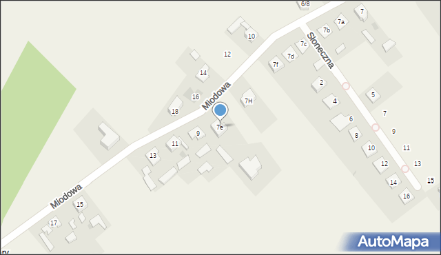 Aleksandria Druga, Miodowa, 7e, mapa Aleksandria Druga