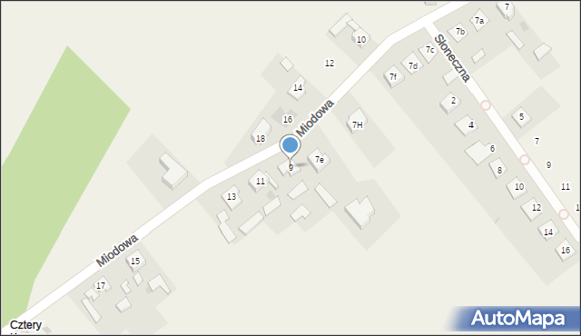 Aleksandria Druga, Miodowa, 9, mapa Aleksandria Druga