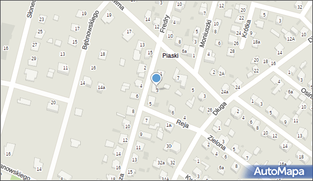 Aleksandrów Kujawski, Mickiewicza Adama, 3, mapa Aleksandrów Kujawski