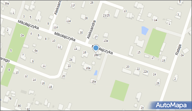 Aleksandrów Łódzki, Mikołajczyka Stanisława, 16b, mapa Aleksandrów Łódzki