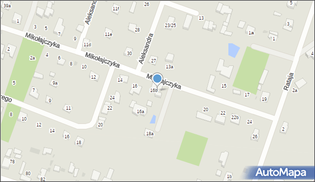 Aleksandrów Łódzki, Mikołajczyka Stanisława, 18, mapa Aleksandrów Łódzki