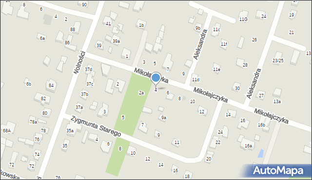 Aleksandrów Łódzki, Mikołajczyka Stanisława, 4, mapa Aleksandrów Łódzki