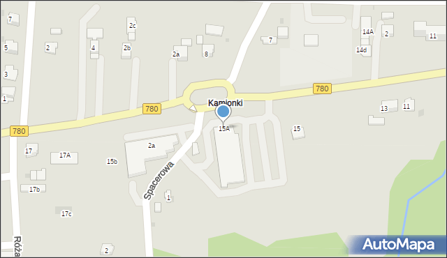 Alwernia, Mickiewicza Adama, 15A, mapa Alwernia