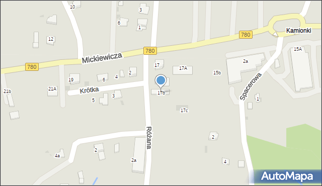 Alwernia, Mickiewicza Adama, 17b, mapa Alwernia