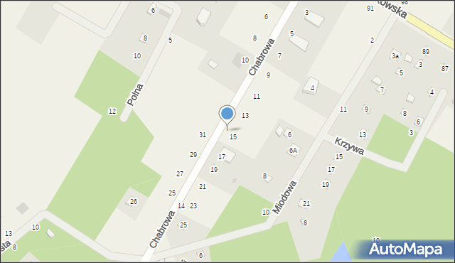 Anielin Swędowski, Miodowa, 22, mapa Anielin Swędowski