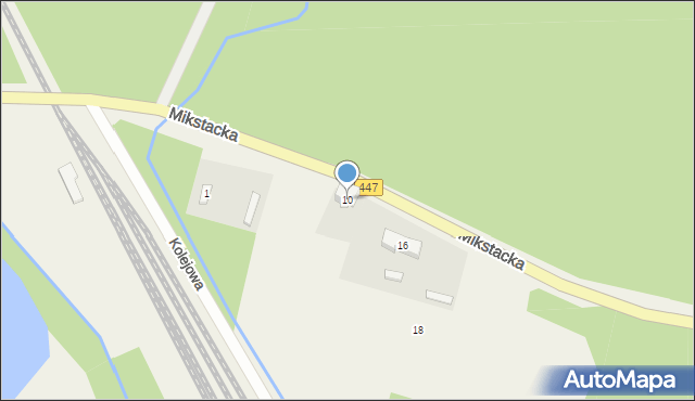 Antonin, Mikstacka, 10, mapa Antonin