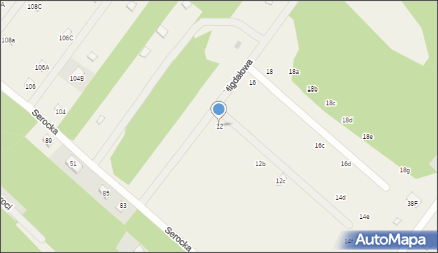 Arciechów, Migdałowa, 12, mapa Arciechów