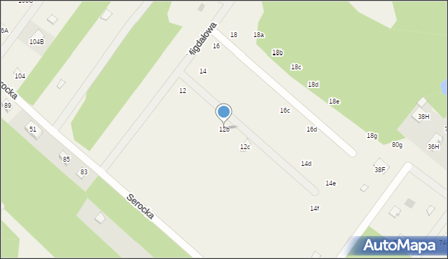 Arciechów, Migdałowa, 12b, mapa Arciechów