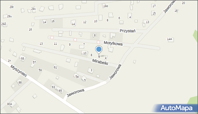 Arciechów, Mirabelki, 6, mapa Arciechów