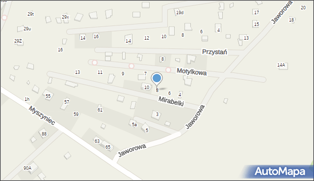 Arciechów, Mirabelki, 8, mapa Arciechów