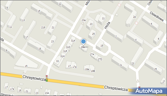 Augustów, Mickiewicza Adama, 29B, mapa Augustów