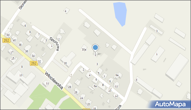 Bądkowo, Mickiewicza Adama, 1, mapa Bądkowo