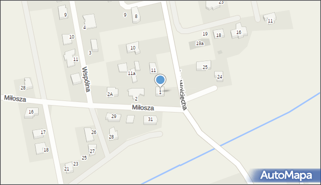 Bałdowo, Miłosza Czesława, 1, mapa Bałdowo