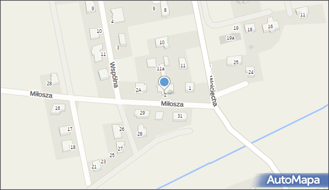 Bałdowo, Miłosza Czesława, 2, mapa Bałdowo