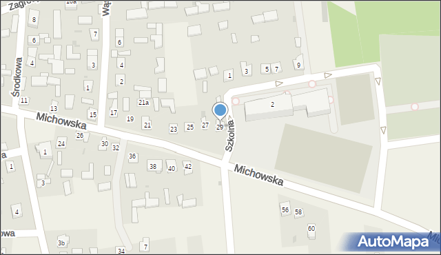 Baranów, Michowska, 29, mapa Baranów