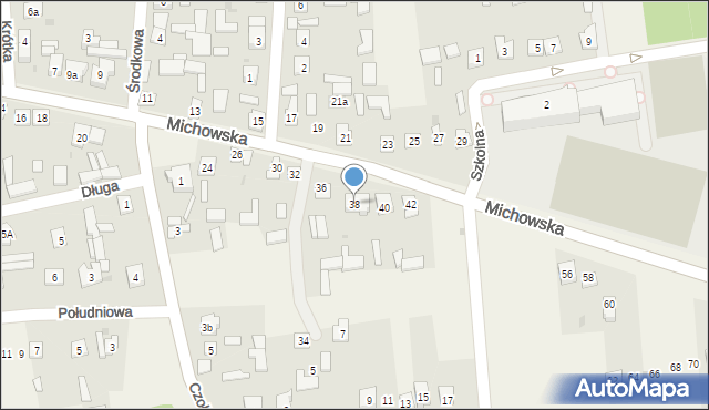 Baranów, Michowska, 38, mapa Baranów