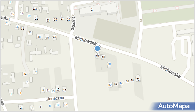 Baranów, Michowska, 56, mapa Baranów