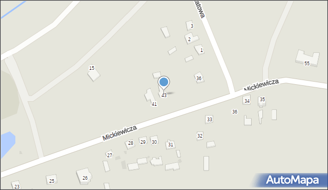 Baranów Sandomierski, Mickiewicza Adama, 43, mapa Baranów Sandomierski