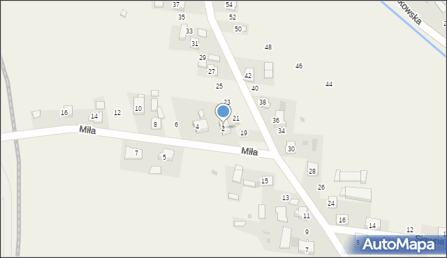 Baranówka, Miła, 2, mapa Baranówka