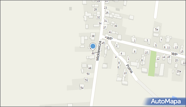 Barczkowice, Mickiewicza Adama, 44, mapa Barczkowice