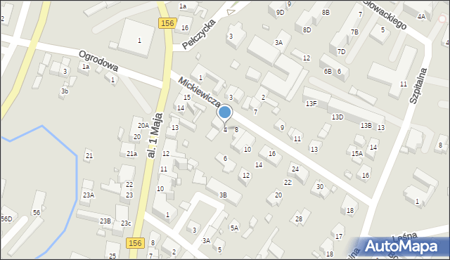 Barlinek, Mickiewicza Adama, 4, mapa Barlinek