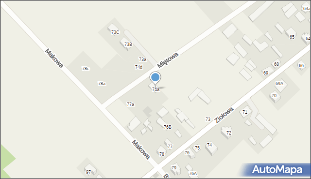 Barszczewo, Miętowa, 10, mapa Barszczewo