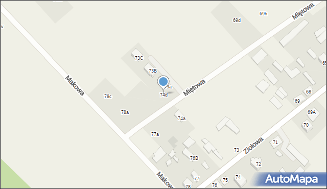 Barszczewo, Miętowa, 3, mapa Barszczewo